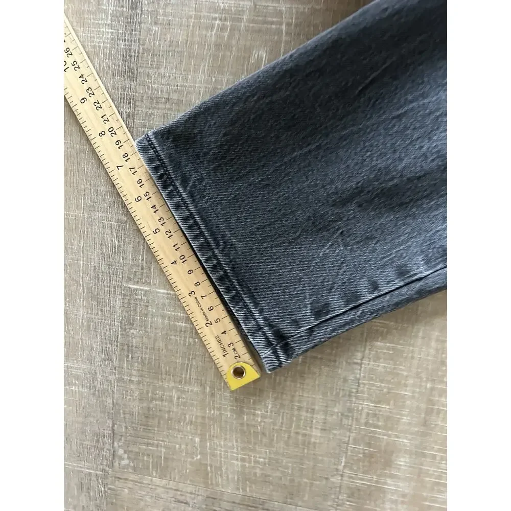 Levi's Jeans 70s High Slim straight Premium Womens 29 Faded Black Denim - Picture 7 of 11